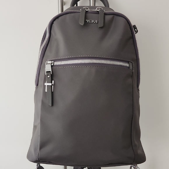 NWOT TUMI Nancy Convertible Backpack In Zinc